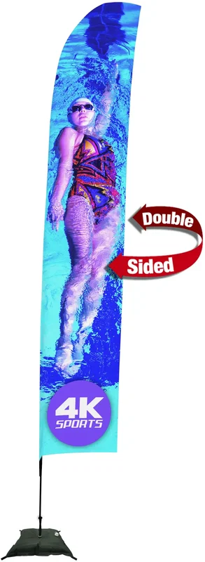 17' Streamline Blade Sail Sign Kit (Double-Sided with Scissor Base) — view 6