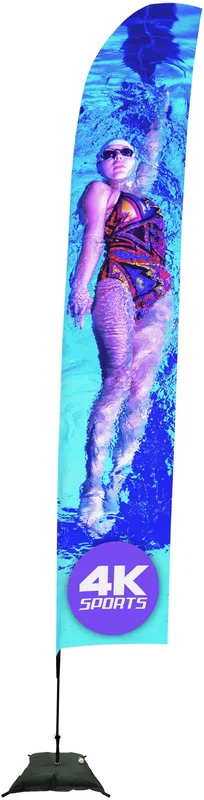 17' Streamline Blade Sail Sign Kit (Single-Sided with Scissor Base) — view 6