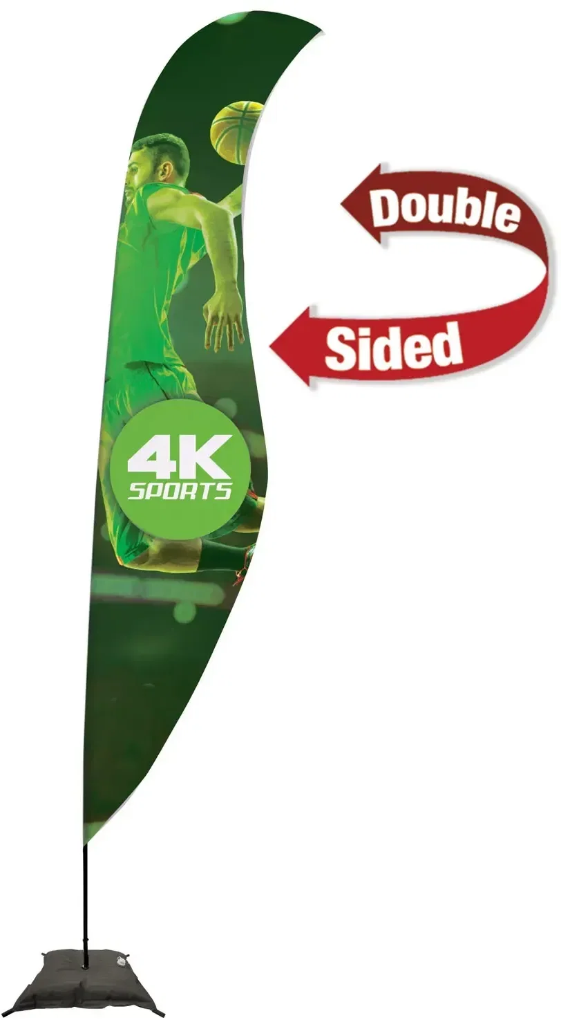 17' Streamline Sabre Sail Sign Kit (Double-Sided with Scissor Base) — view 2