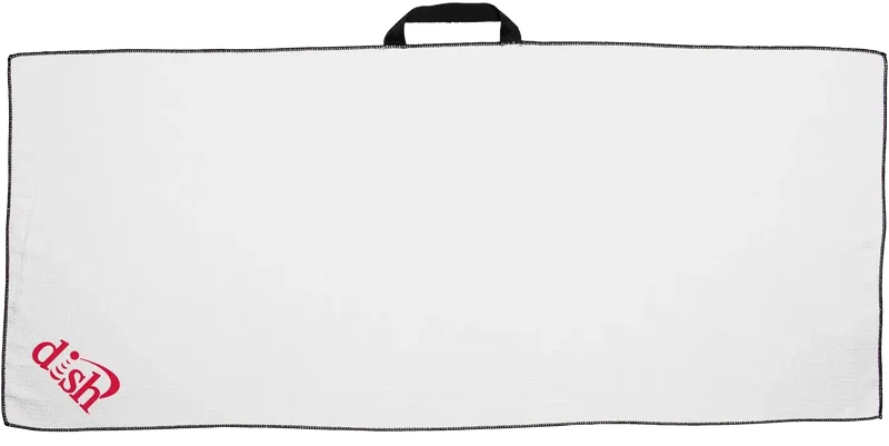 Waffle Caddy Golf Towel with Black Loop (17" x 40") — view 5