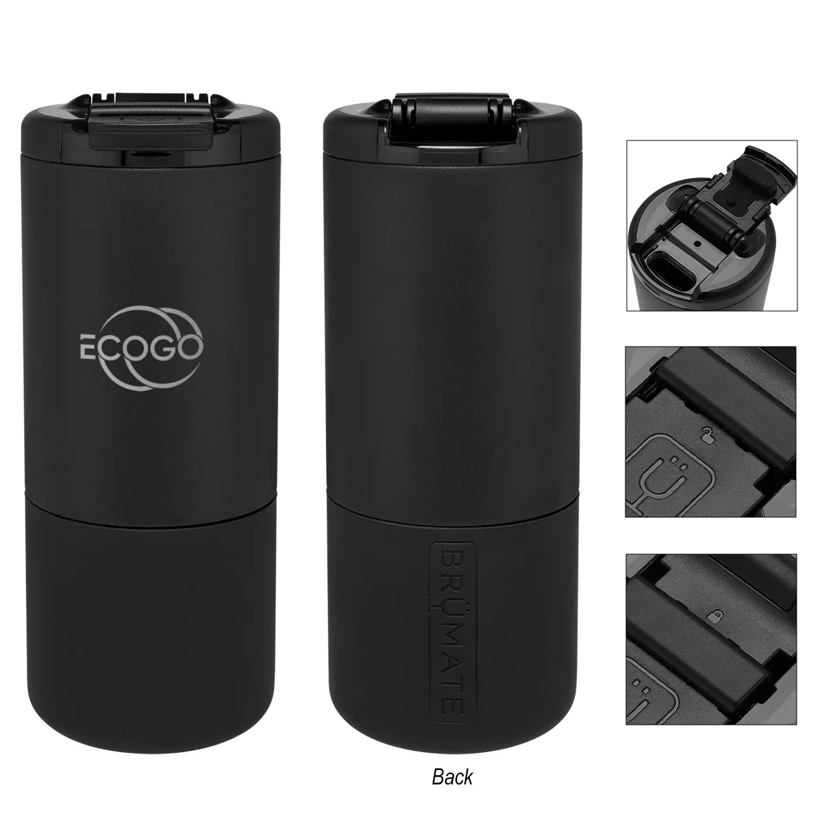 Grip section of the tumbler held in one hand