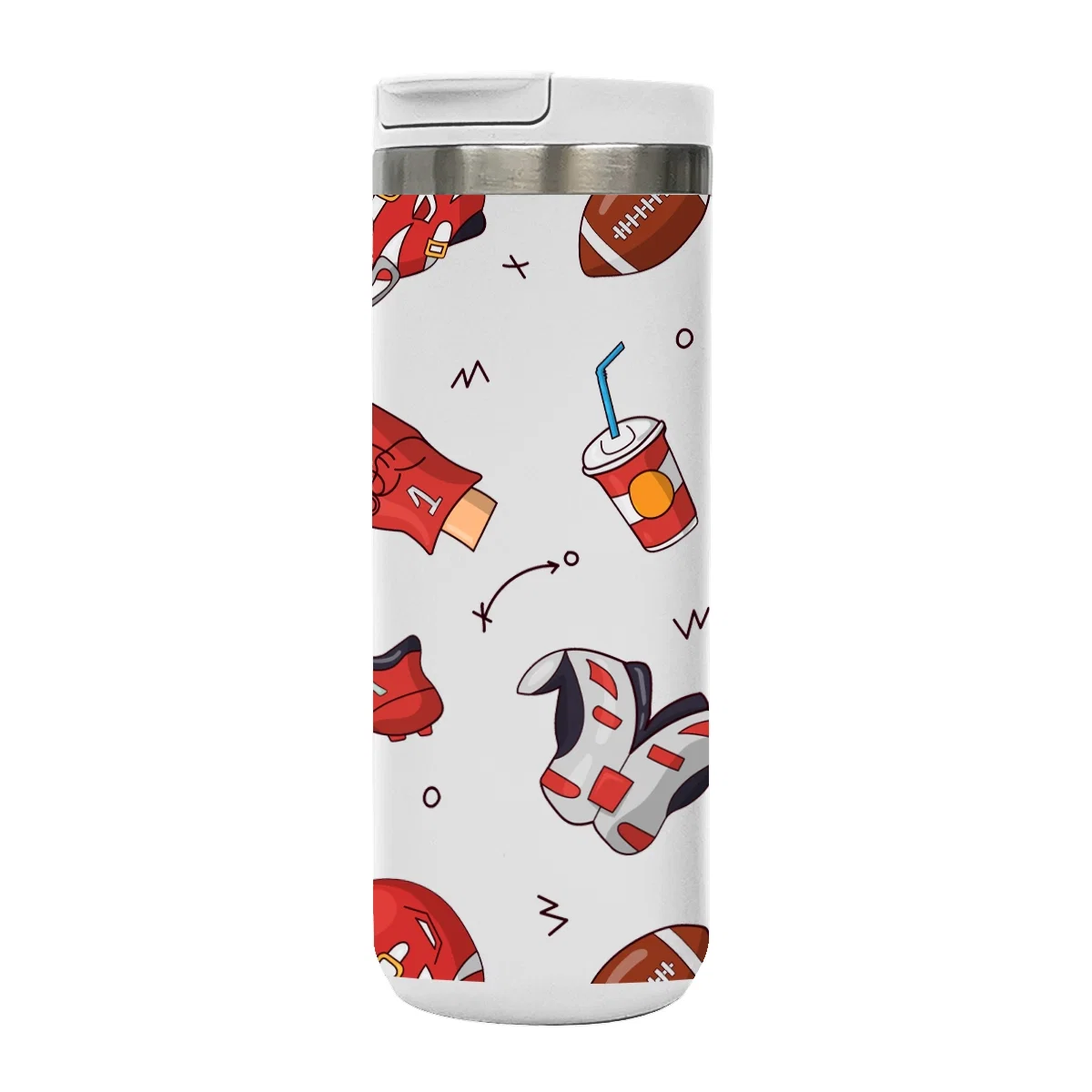 Eighteen ounce steel bottle printed in full color