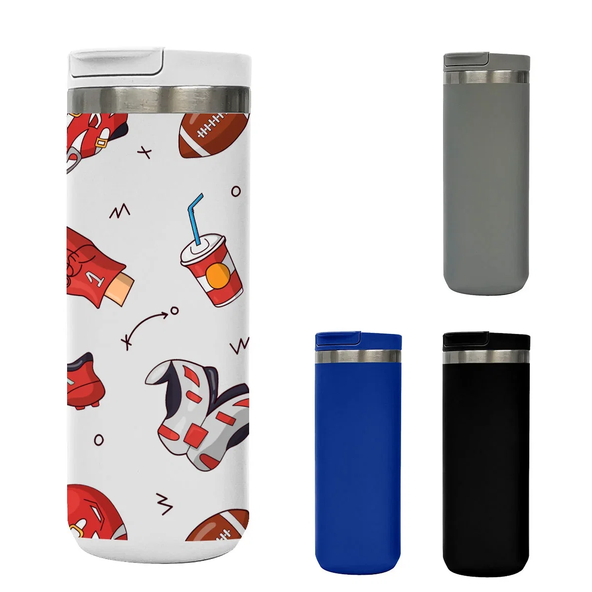 Stainless steel water bottle holding eighteen ounces