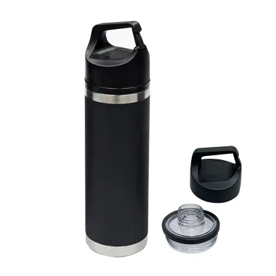Front-facing shot of the 18 oz bottle on a pale surface.