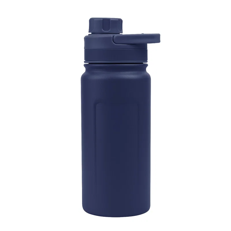 Cap removed to reveal the drinking opening