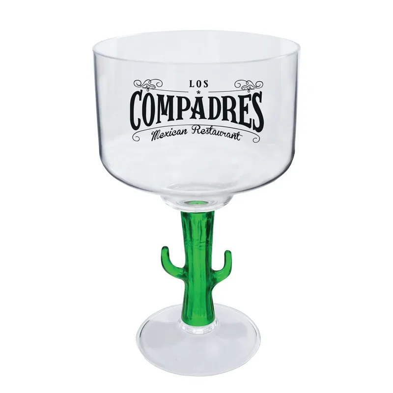 18 oz. Novelty Stem Plastic Wine Goblet — view 2