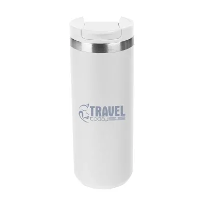 Eight-inch stainless steel bottle holding 18 ounces in matte or glossy finishes.