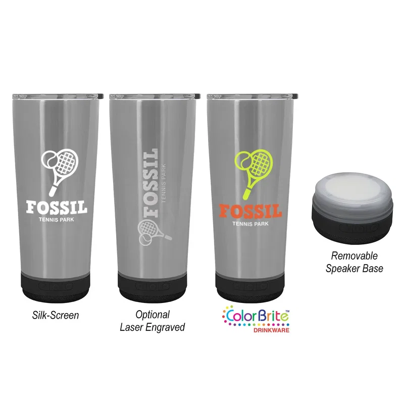 18 Oz. Stainless Steel Tune Tumbler With Speaker — view 8