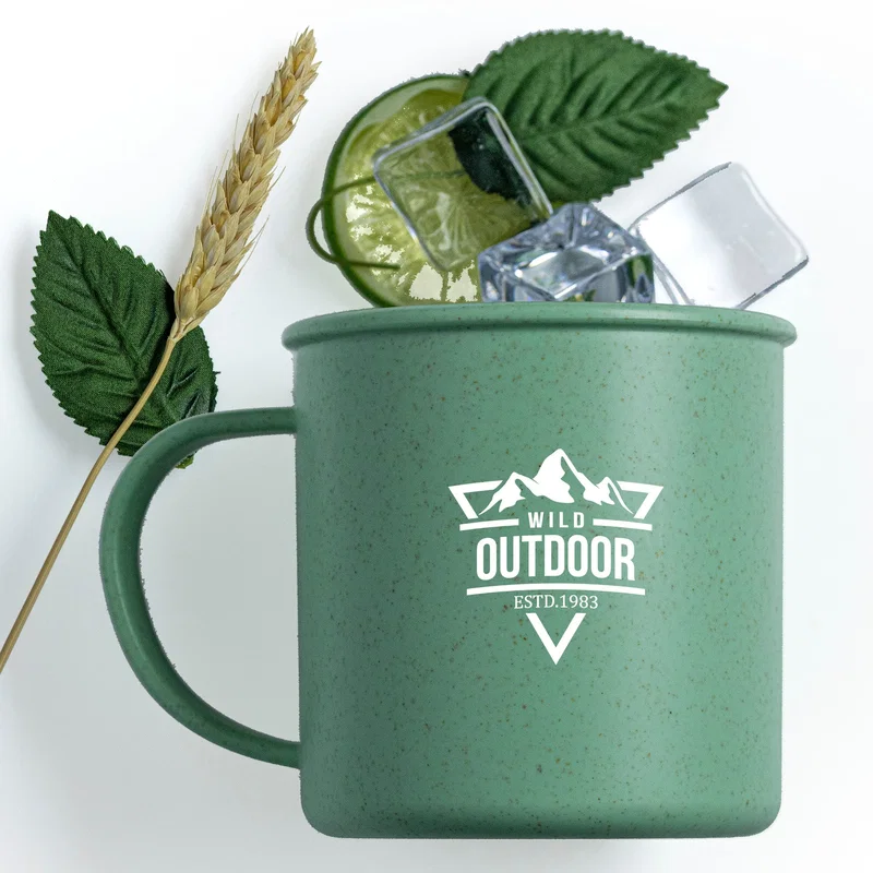 18 Oz Wheat Cup With Handle