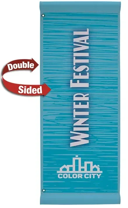 18" x 48" Fabric Boulevard Banner Double-Sided — view 2