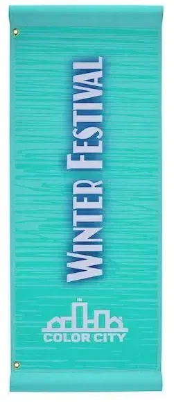 18" x 48" Nylon Boulevard Banner Single-Sided