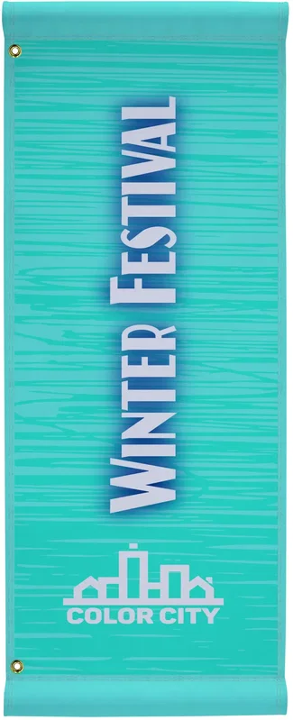18" x 48" Nylon Boulevard Banner Single-Sided — view 2