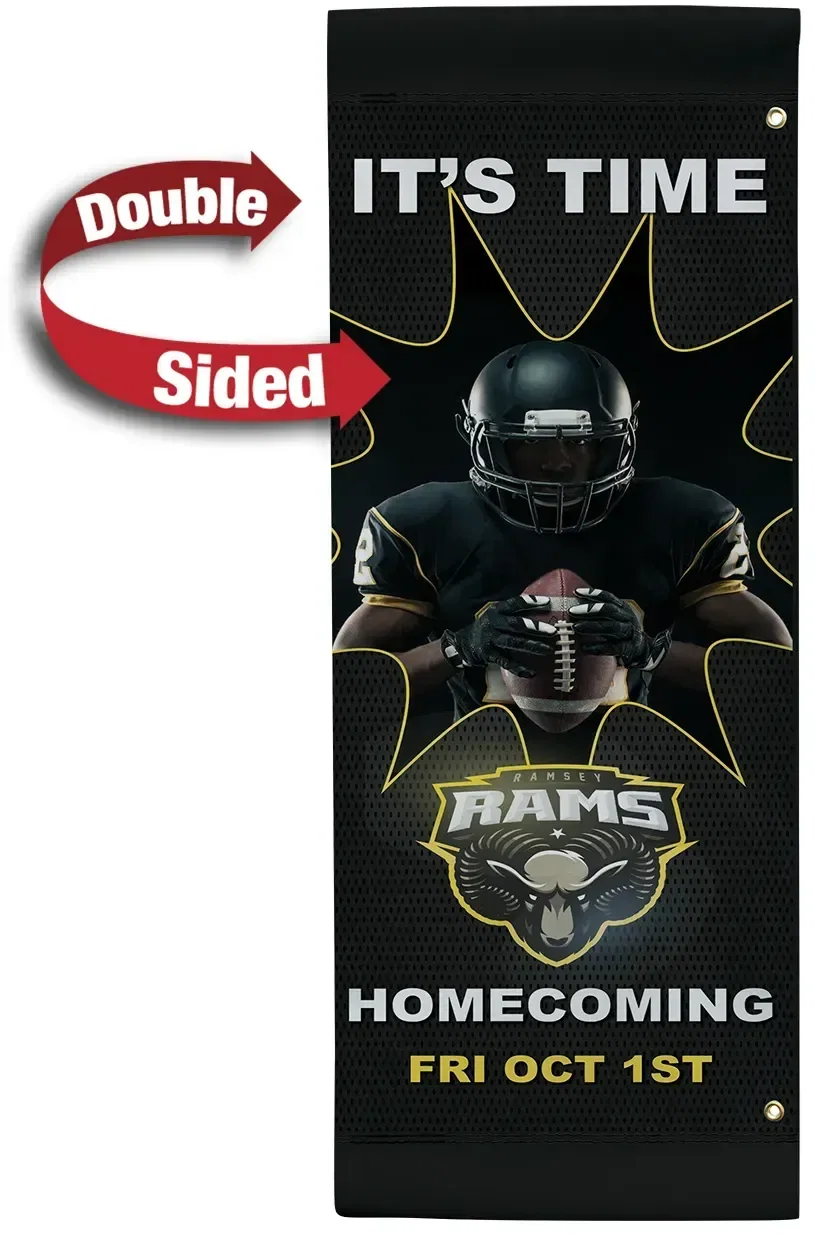 18" x 48" Vinyl Boulevard Banner Double-Sided — view 4