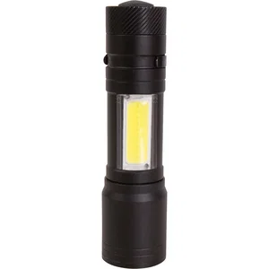 1AA 3 Watt and COB Tactical Aluminum Flashlight