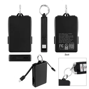 2,000 mAh UL Listed Power Bank Key Ring