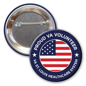2.5 Inch Round Safety Pin Button, Metal with Full-Color Imprint