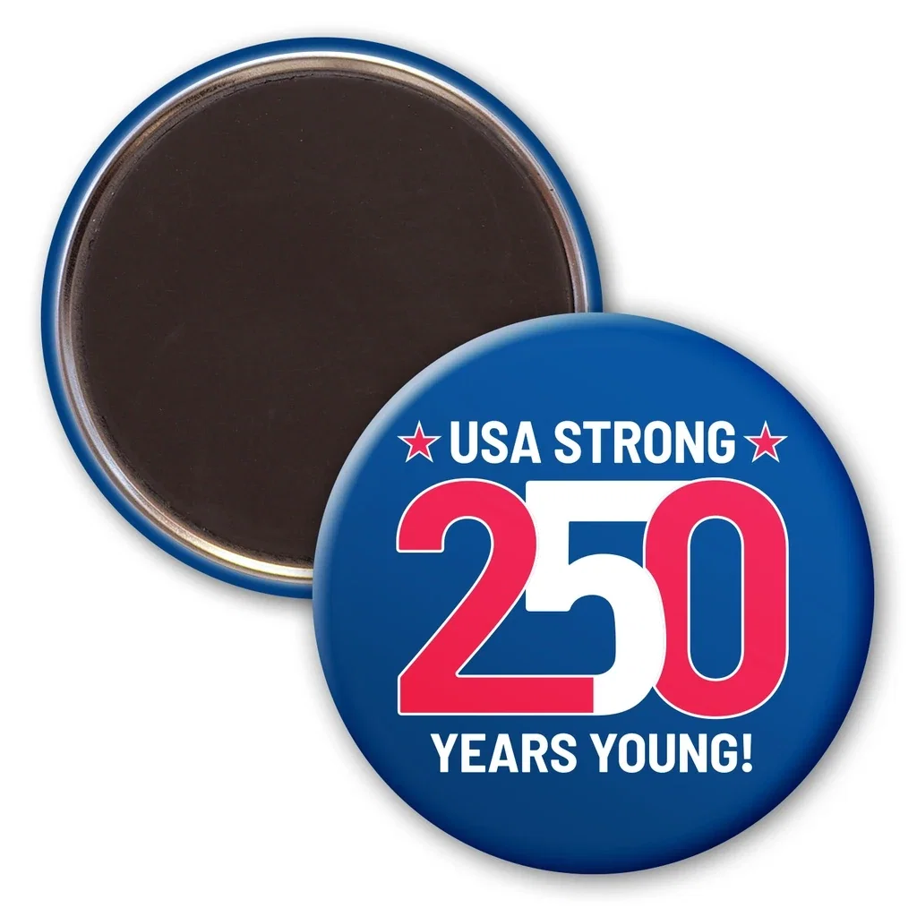 2-1/4 Diam Round Button w/ Magnet — Custom — view 2