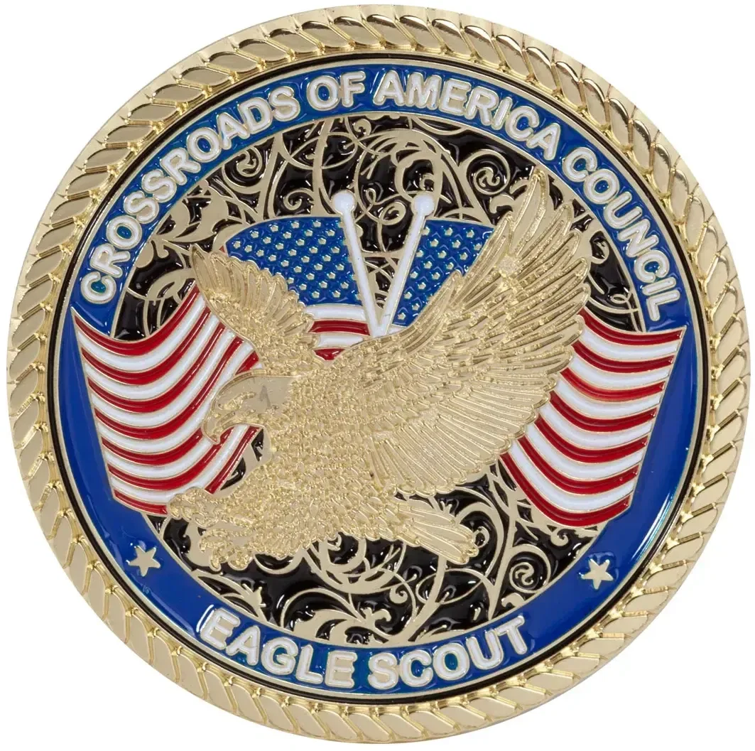 Custom Brass Challenge Coins (2.25") - 4 Colors, 2 Sided — view 2