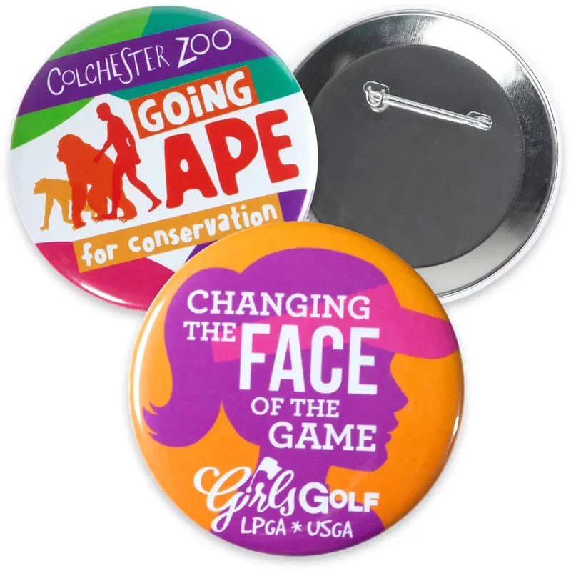 Customizable Round Celluloid Buttons (2.25") — view 2
