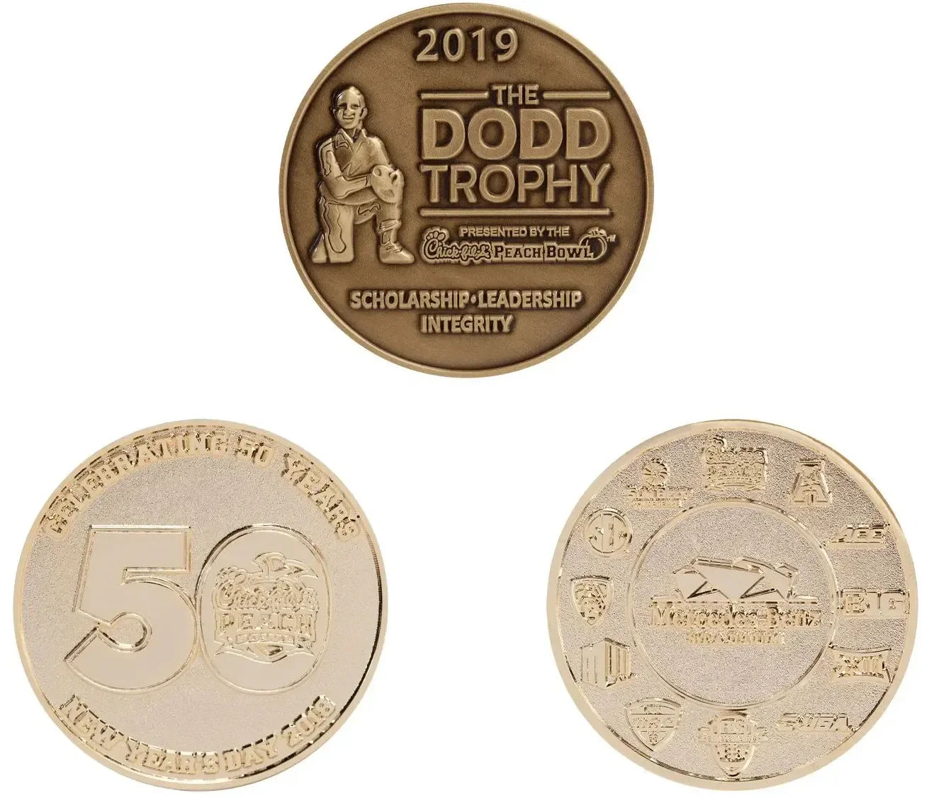 Custom Brass Challenge Coins (2.25") — view 2