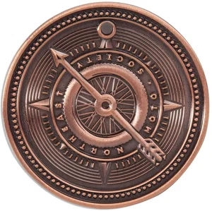 2.25" Brass Challenge Coin (No Color Fill)