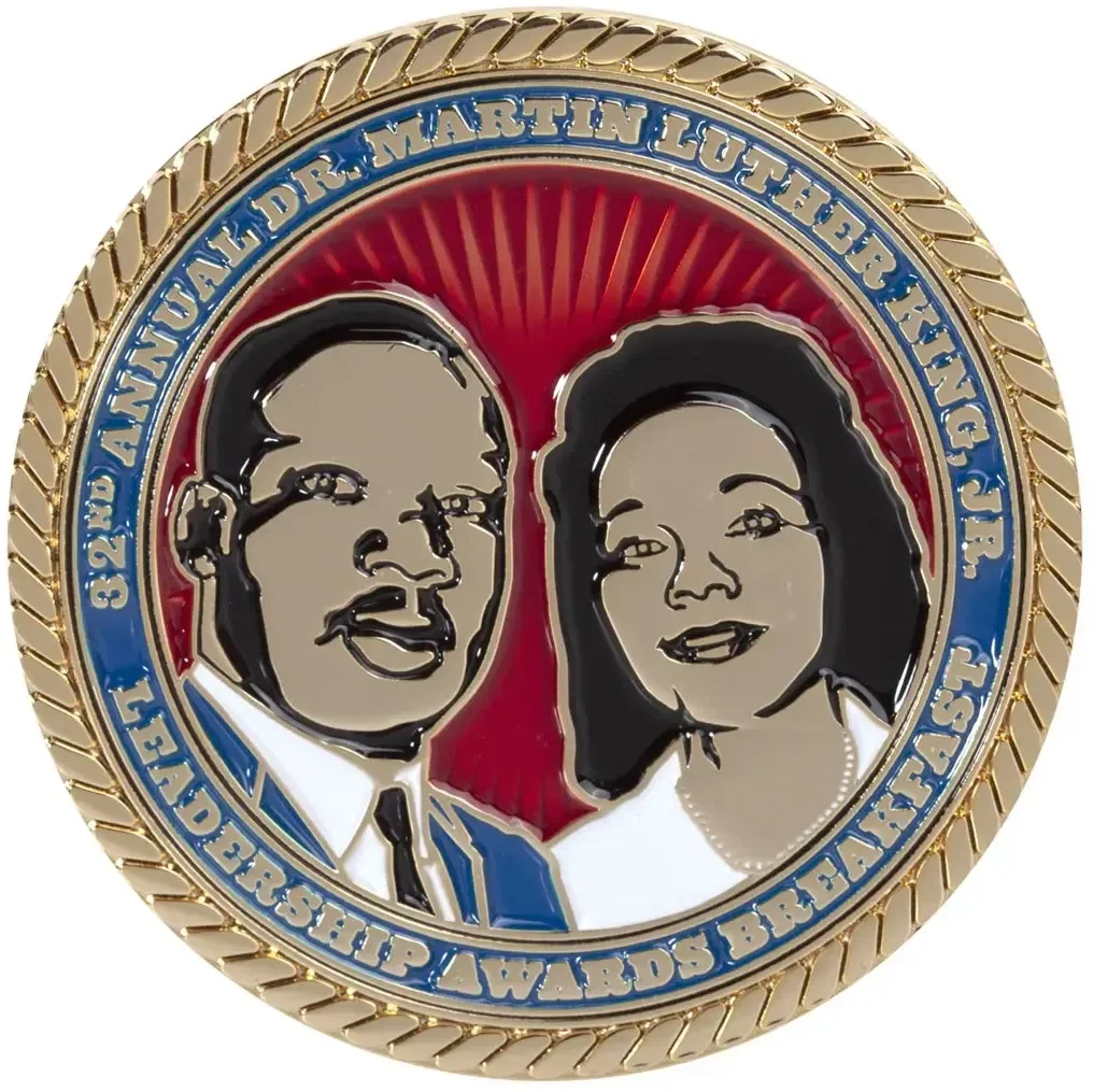 Custom Zinc Challenge Coin - 2", 4 Colors, 1 Side — view 2