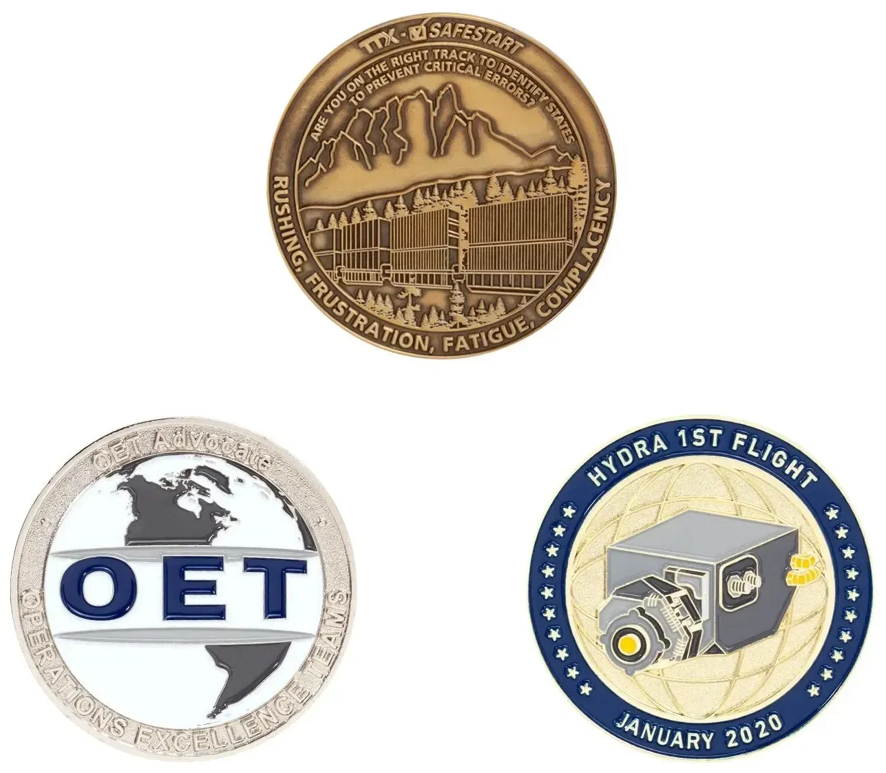 Custom Zinc Challenge Coin - 2", 4 Colors, 1 Side — view 4