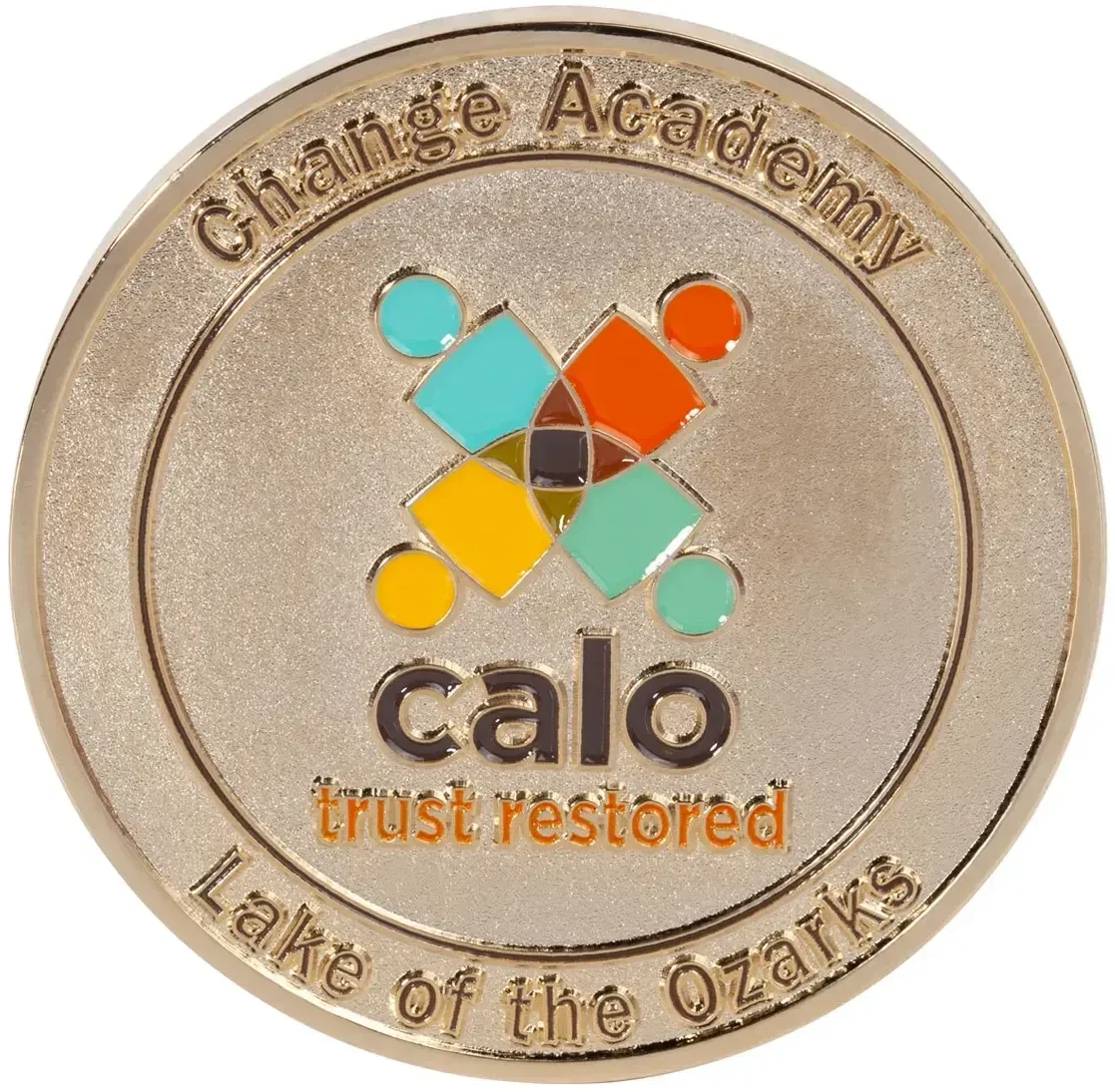 Custom Double-Sided Brass Challenge Coins (2.5" - 4 Colors) — view 3