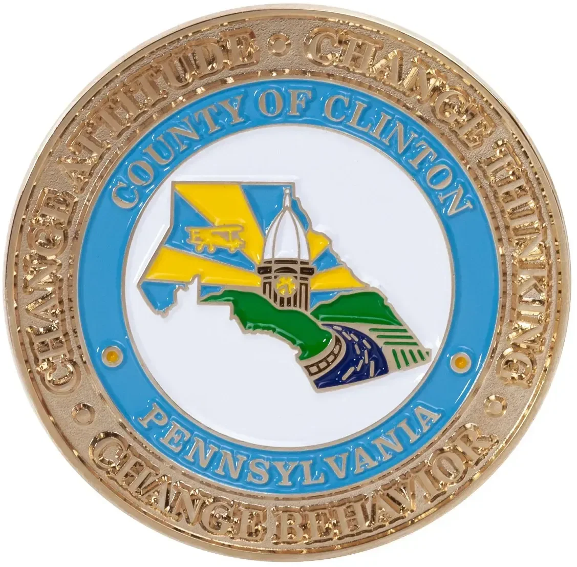 Custom Zinc Challenge Coins (2.5", 4 Colors, 2 Sided) — view 3