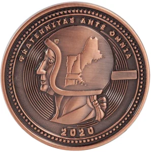 2.5" Brass Challenge Coin (No Color Fill)