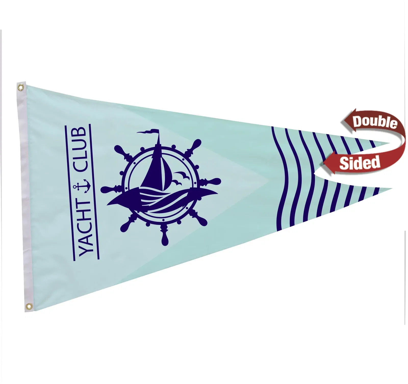 2.5' x 4' Nylon Burgee Flag Double-Sided — view 4