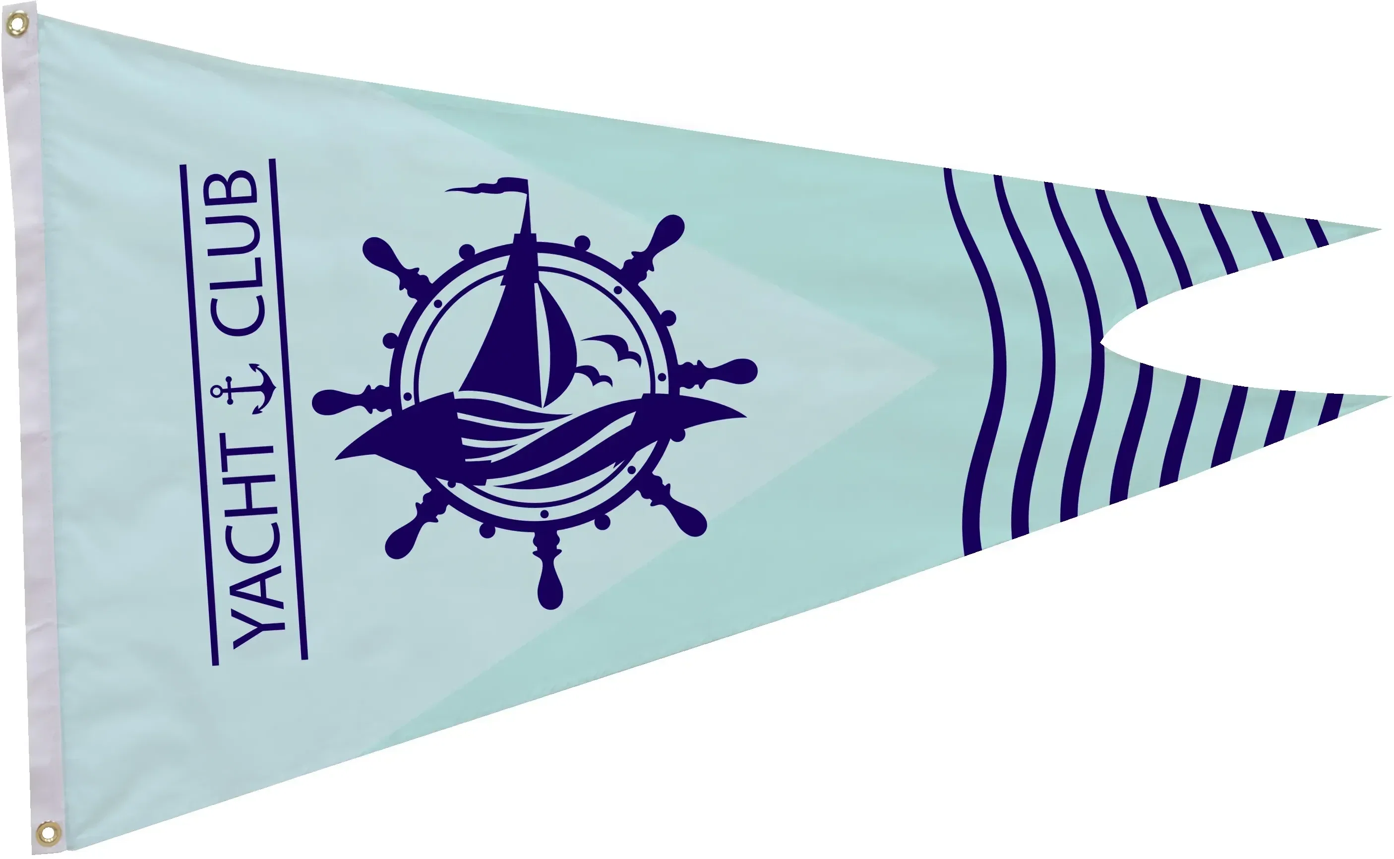 2.5' x 4' Nylon Burgee Flag Single-Sided — view 2