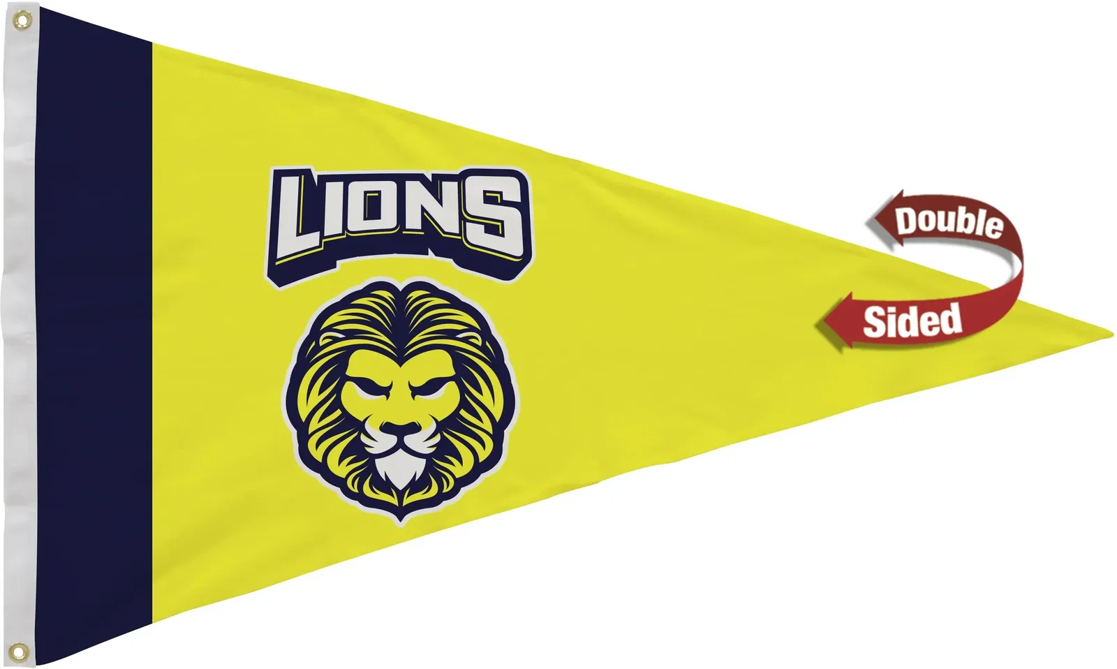 2.5' x 4' Nylon Pennant Flag Double-Sided — view 2