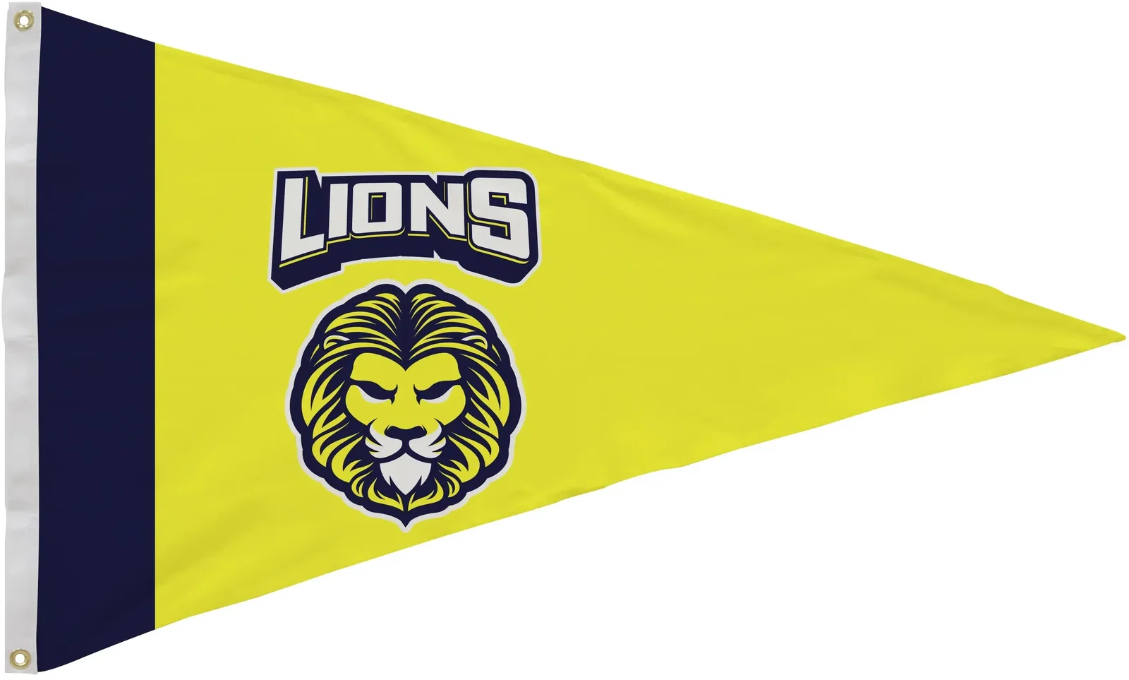 2.5' x 4' Nylon Pennant Flag Single-Sided — view 3