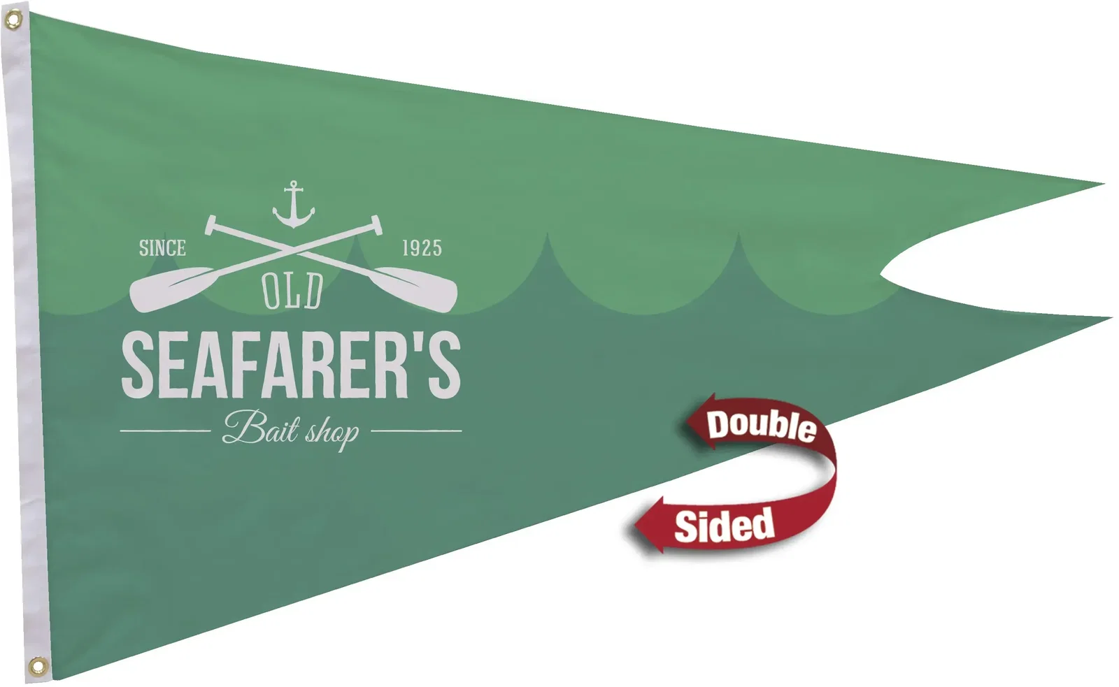 2.5' x 4' Polyester Burgee Flag Double-Sided — view 2