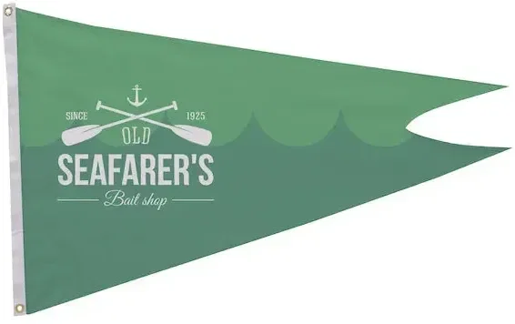 2.5' x 4' Polyester Burgee Flag Single-Sided