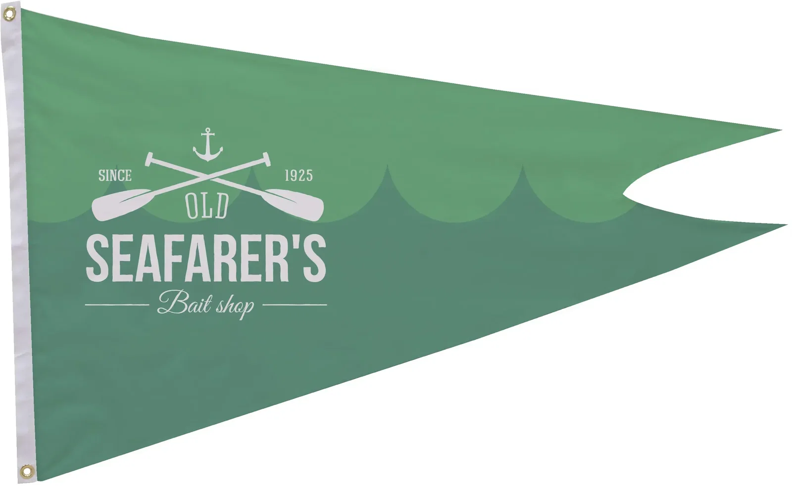 2.5' x 4' Polyester Burgee Flag Single-Sided — view 2