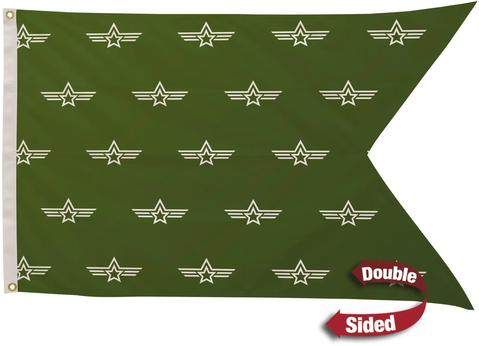 2.5' x 4' Polyester Guidon Flag Double-Sided — view 2