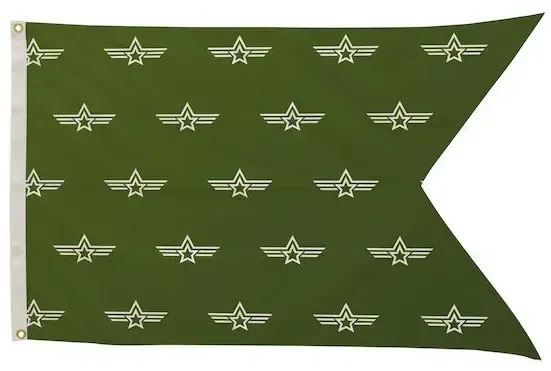 2.5' x 4' Polyester Guidon Flag Single-Sided