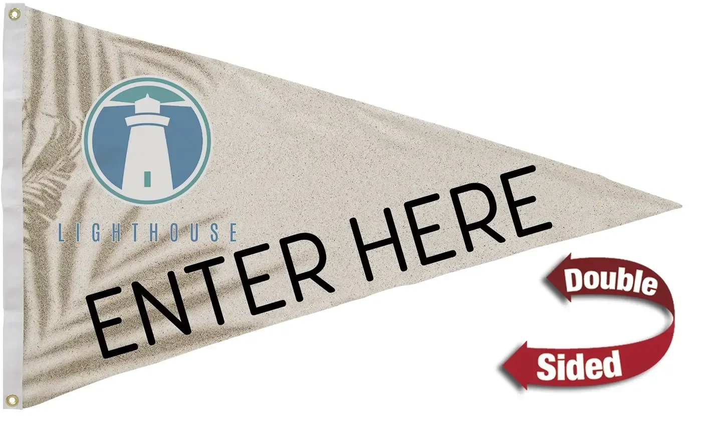 2.5' x 4' Polyester Pennant Flag Double-Sided — view 2