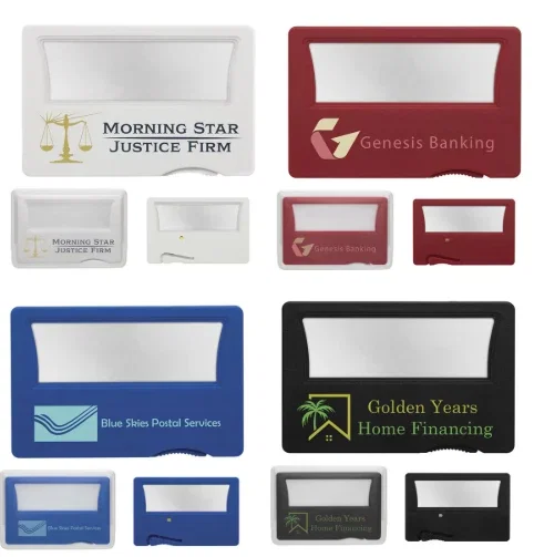 2.5x Light Up Credit Card Magnifier