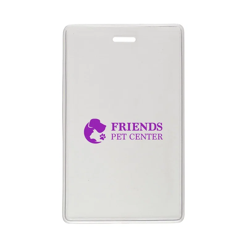 Custom Vinyl Vertical Proximity Card Holder (2.64" x 4.50" - V)