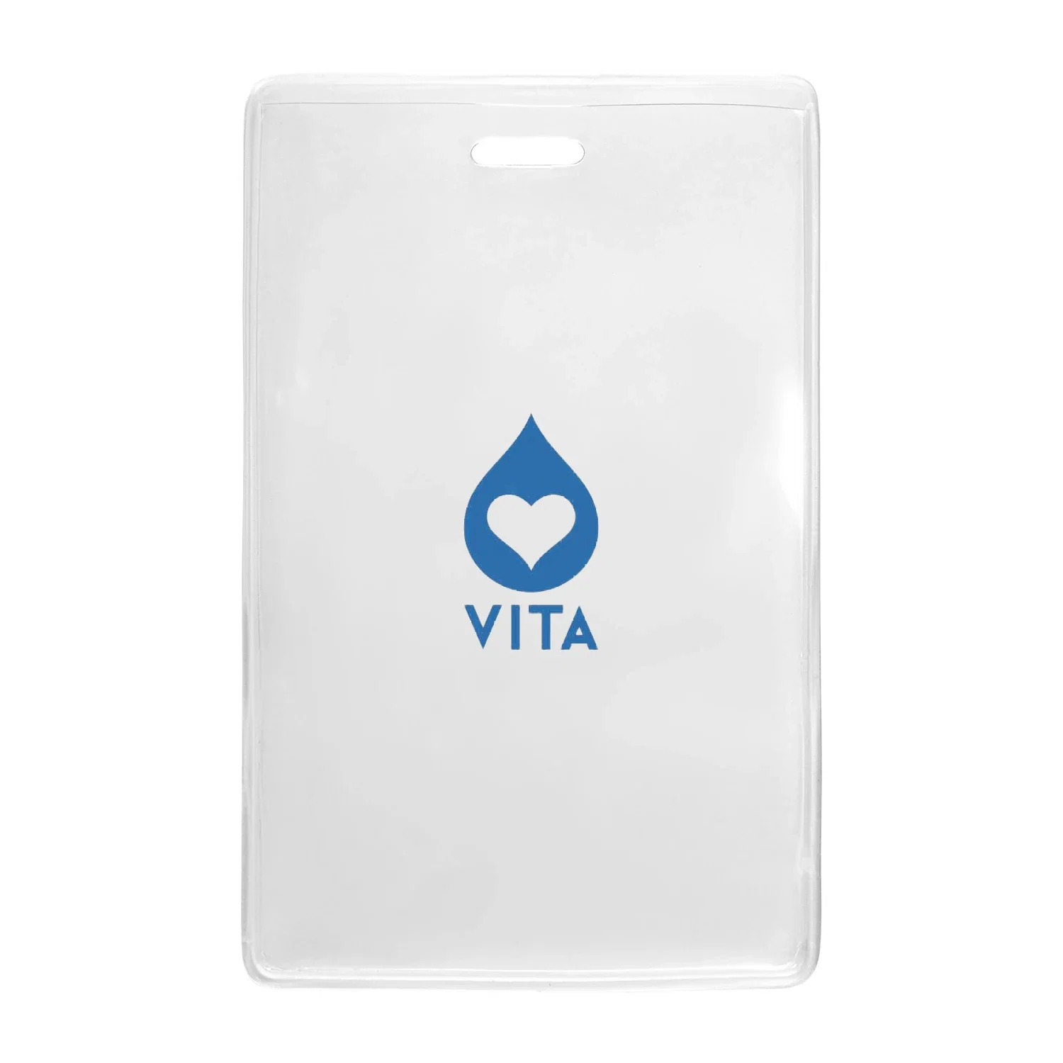 Custom Logo Proximity Card Holder (Vertical - Frosted Back)