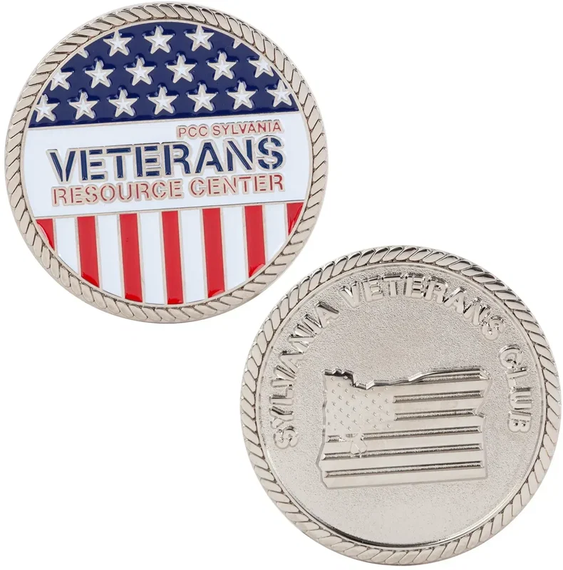 Custom Zinc Challenge Coins - 2.75" (4 Colors - 1 Side) — view 1