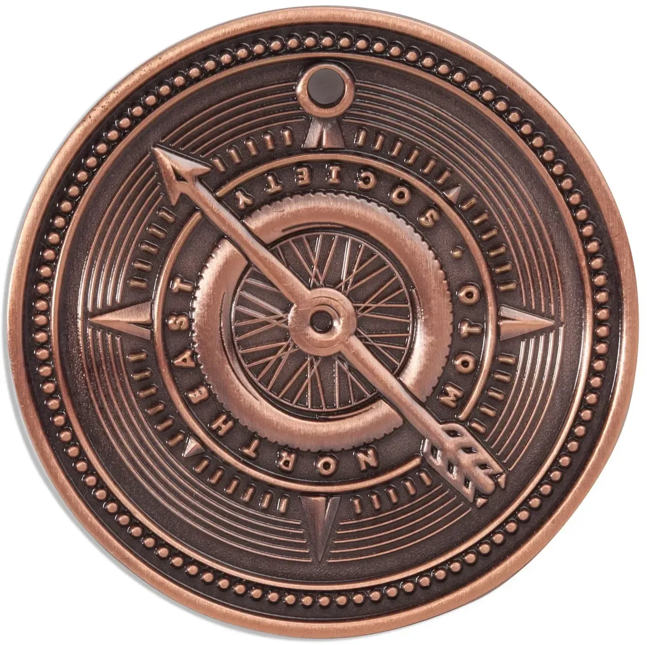 Custom Brass Challenge Coin - 2.75" (No Color Fill) — view 3