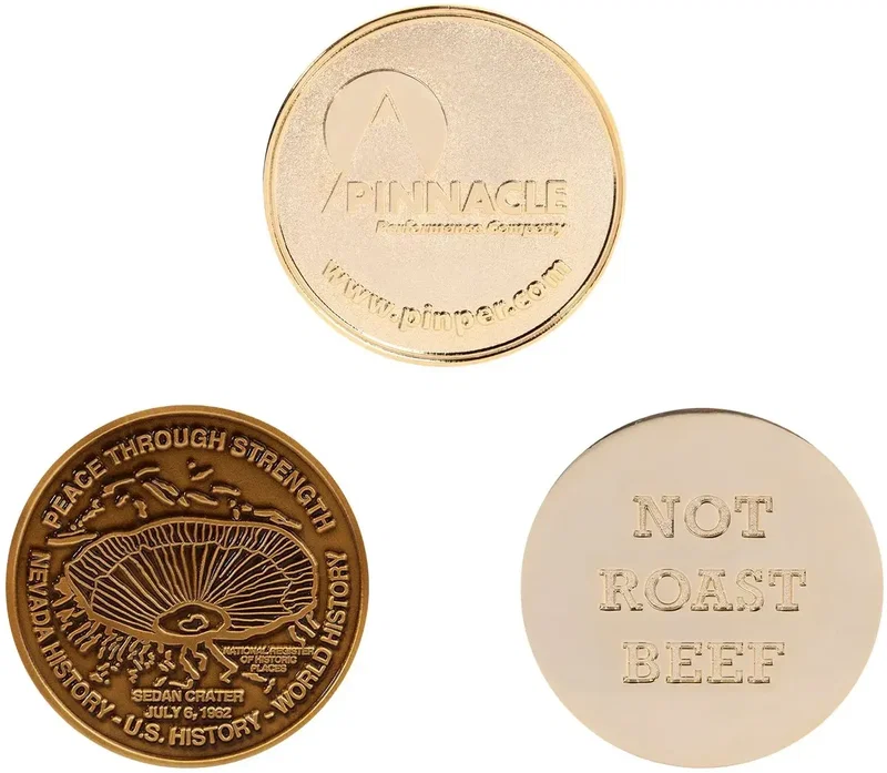 Custom Brass Challenge Coin - 2.75" (No Color Fill) — view 5