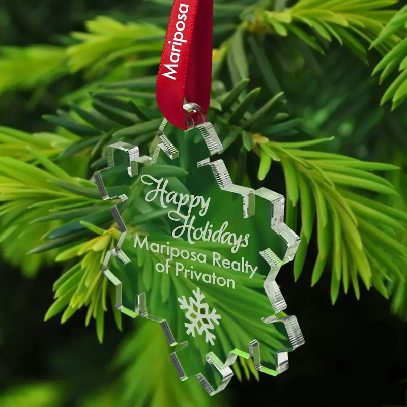 Personalized Acrylic Logo Ornaments — view 2