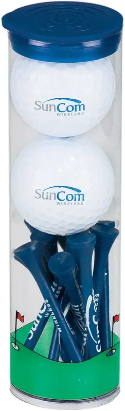 Custom Golf Ball Tube Set — view 2