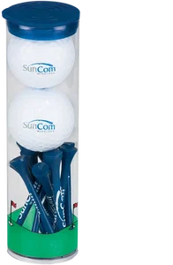 Custom Golf Ball Tube Set