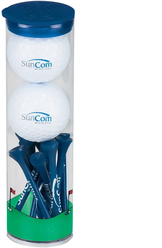 Custom Golf Ball Tube Set — view 3